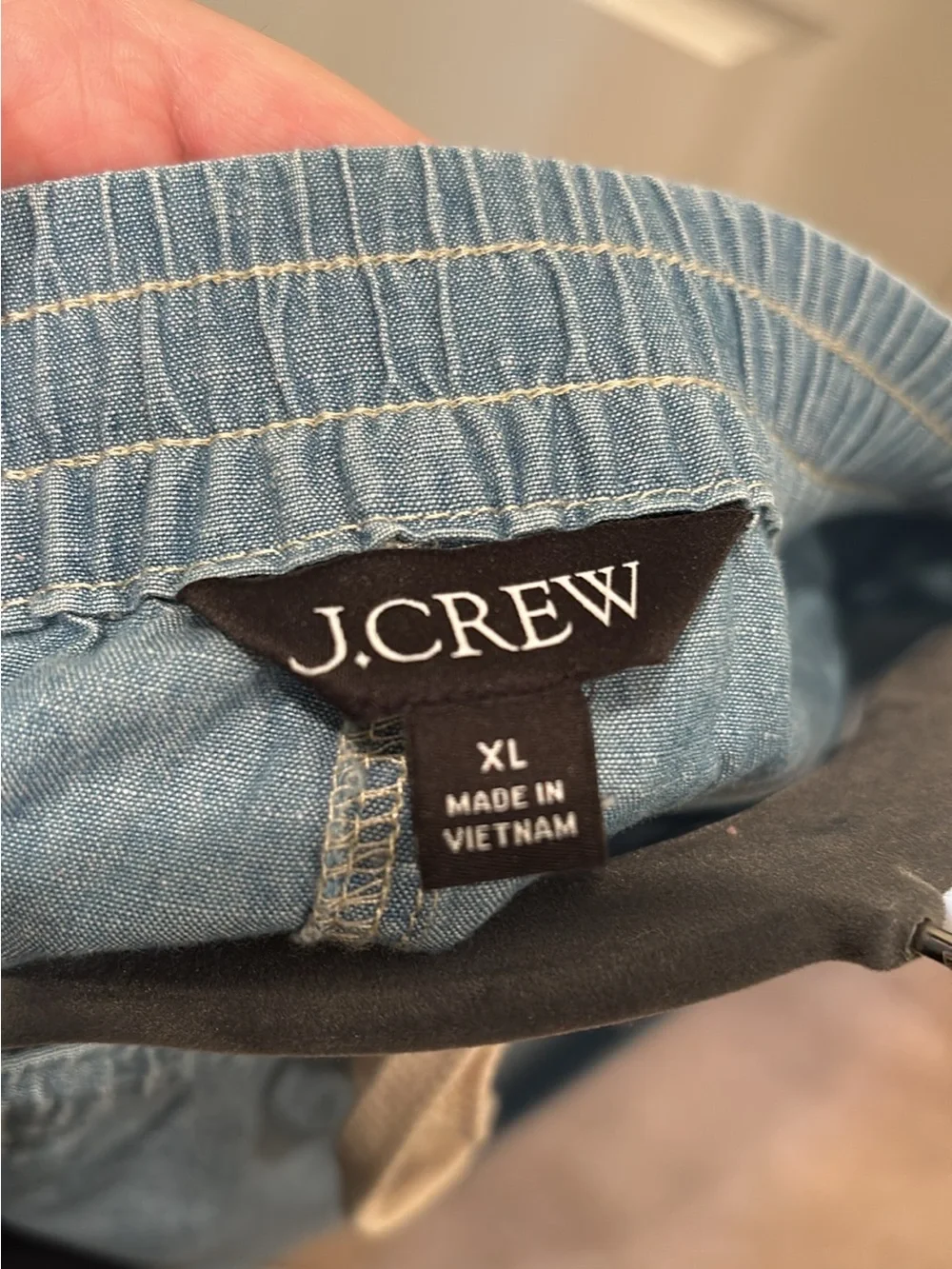 J. Crew Seaside Skirt in Chambray - size XL
